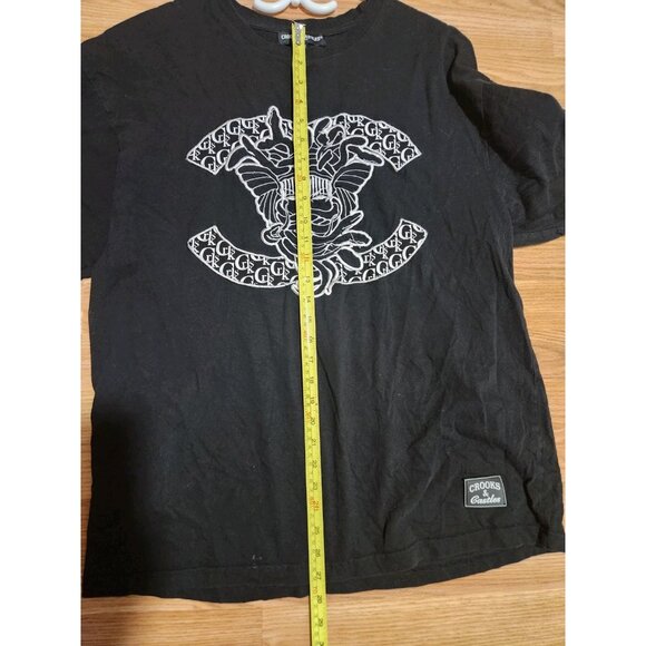 Crooks And Castle Black T-Shirt Size XL Pre-Owned - Picture 7 of 10